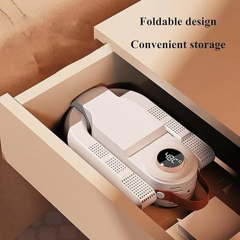 Electric Shoe & Boot Dryer — Foldable Telescopic Design with Smart Timer & Deodorizer