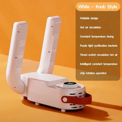 Electric Shoe & Boot Dryer — Foldable Telescopic Design with Smart Timer & Deodorizer