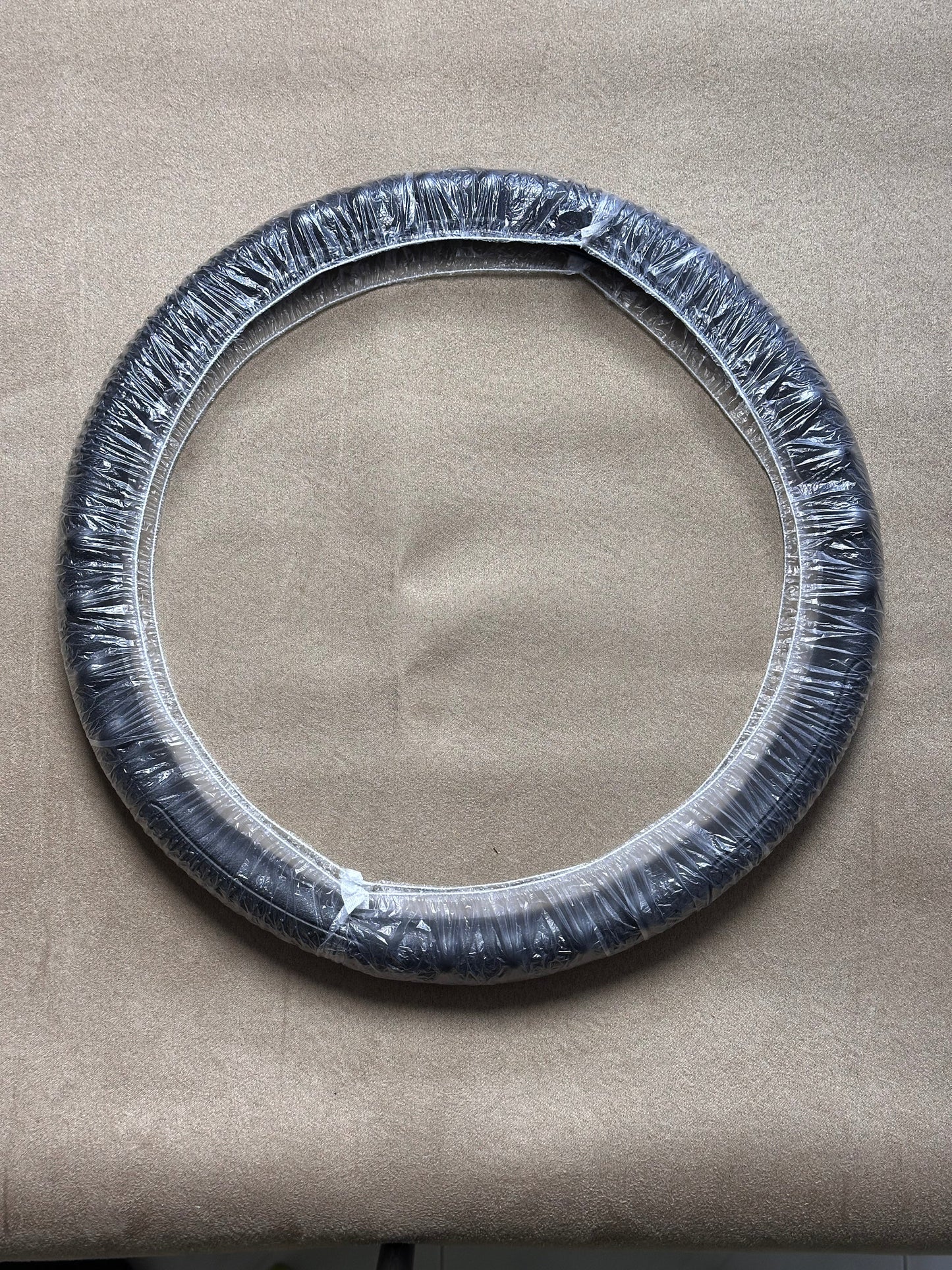 Natural rubber steering wheel cover | Universal Fit with Pattern Massaging Grip