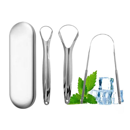 Premium Stainless Steel Tongue Scraper – জিহ্বা পরিষ্কারের সেরা সমাধান