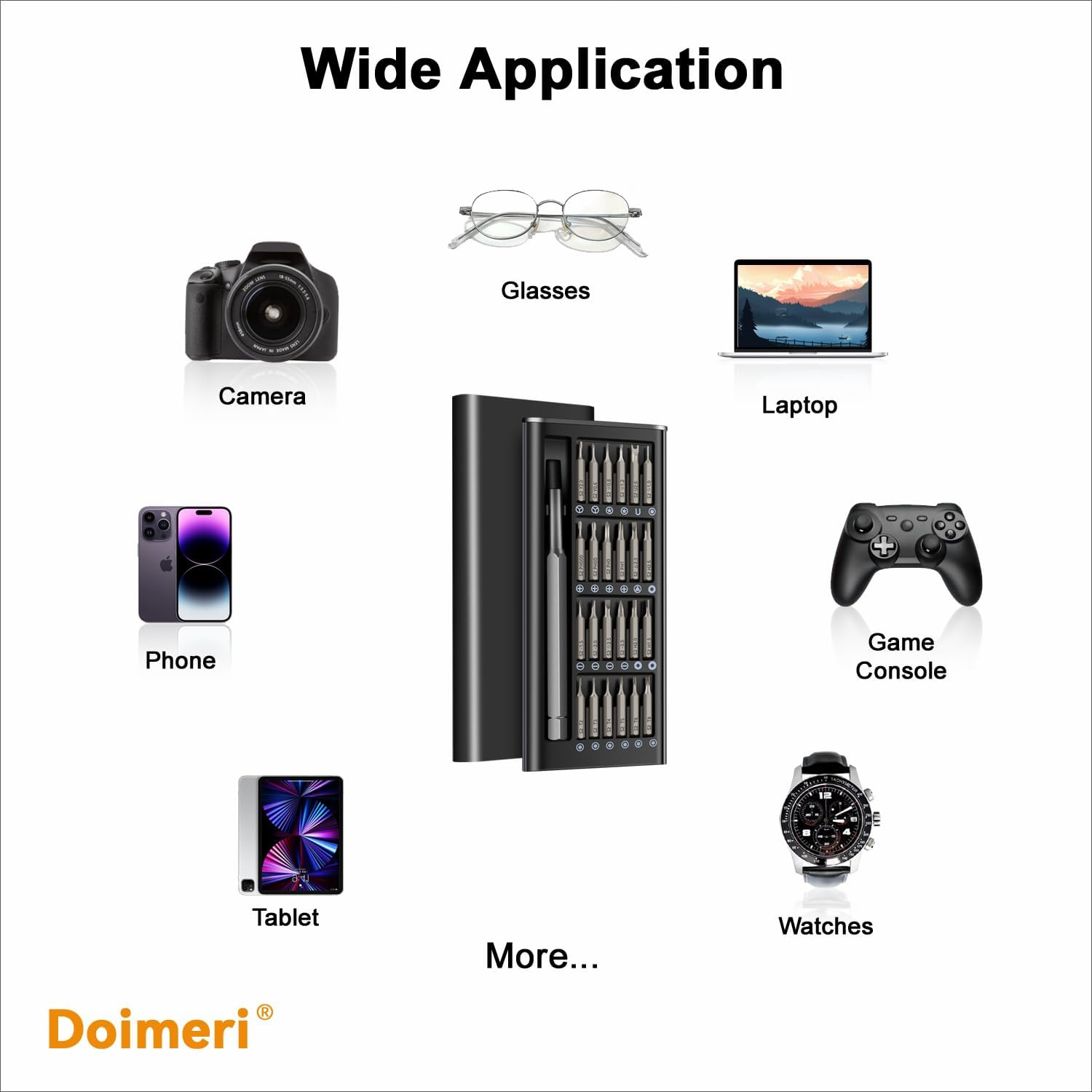 24 in 1 Mini Precision Screwdriver Set, Dlnope Professional Magnetic Tiny Repair Tool Kit for Phone, Macbook, Computer, Watch, Laptop - Image 4